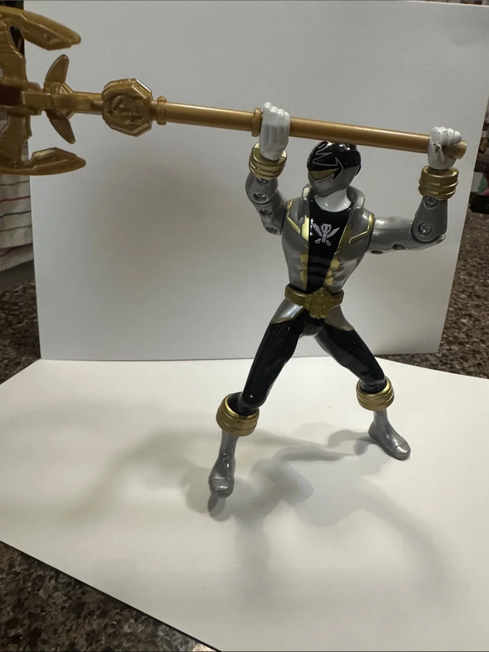 Power Ranger Action Figure Super Megaforce w/ Gold Trident from 2014